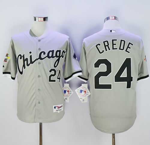 Chicago White Sox #24 Joe Crede Gray 2005 World Series Stitched Baseball Jersey,We sell and wholesale Chicago White Sox #24 Joe Crede Gray 2005 World Series Stitched Baseball Jersey on line form chian!